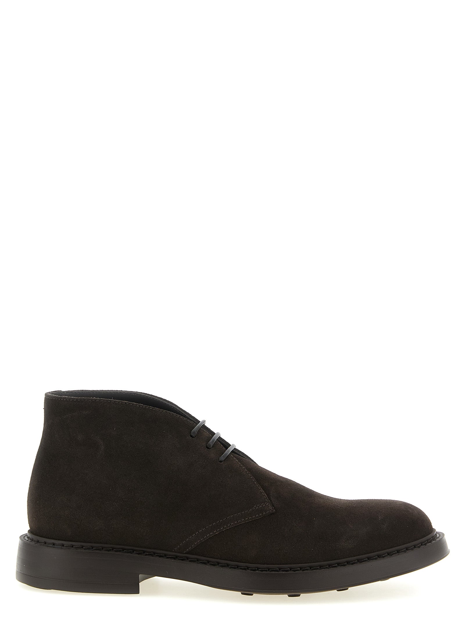 Doucal's Brown Lamb Leather Ankle Men's Boots