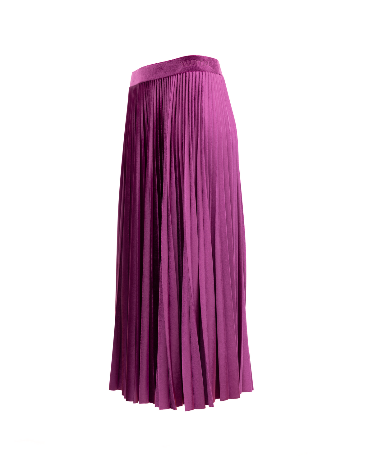 Valentino Garavani Women Purple Silk Women's Skirt