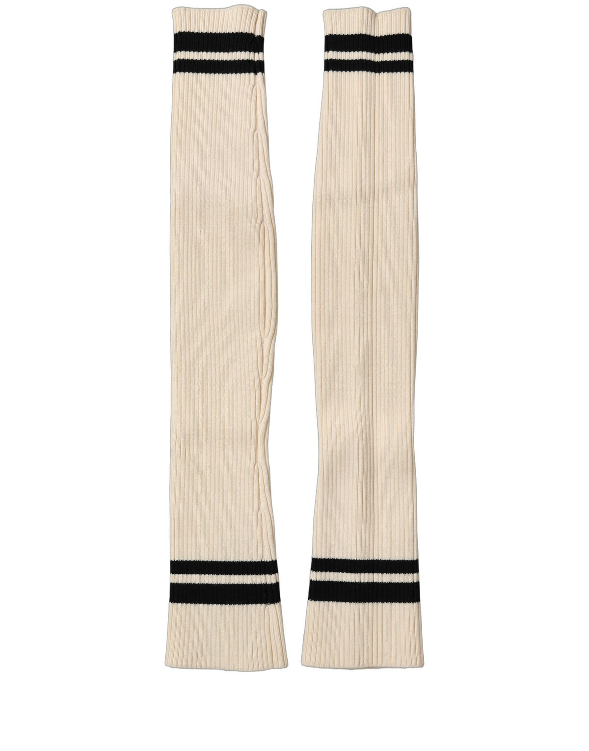 Dolce & Gabbana Cream Wool Thigh High Leg Warmer Accessory Women's Socks