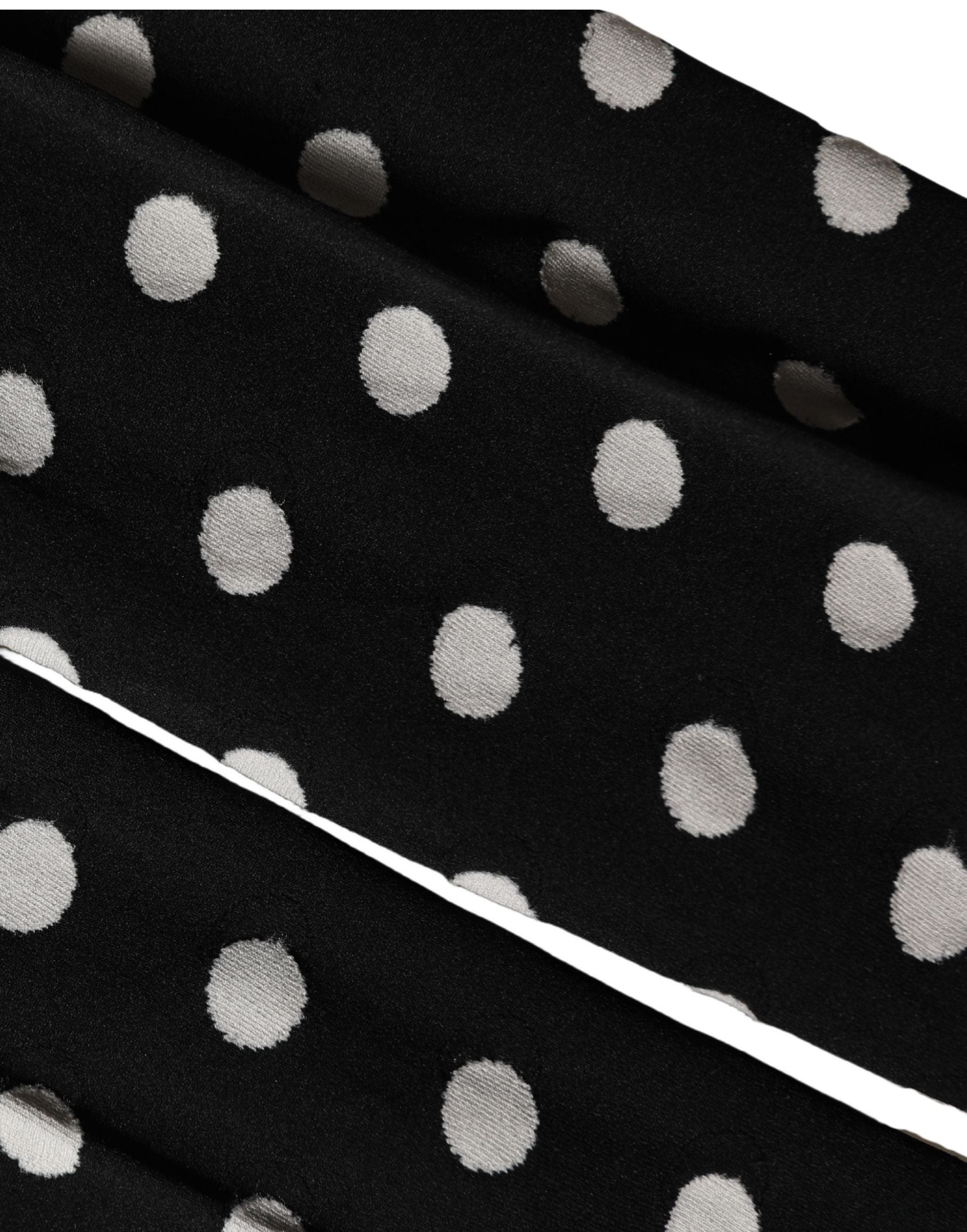 Dolce & Gabbana Black Polka Dot Fishnet Pantyhose Stockings Women's Socks