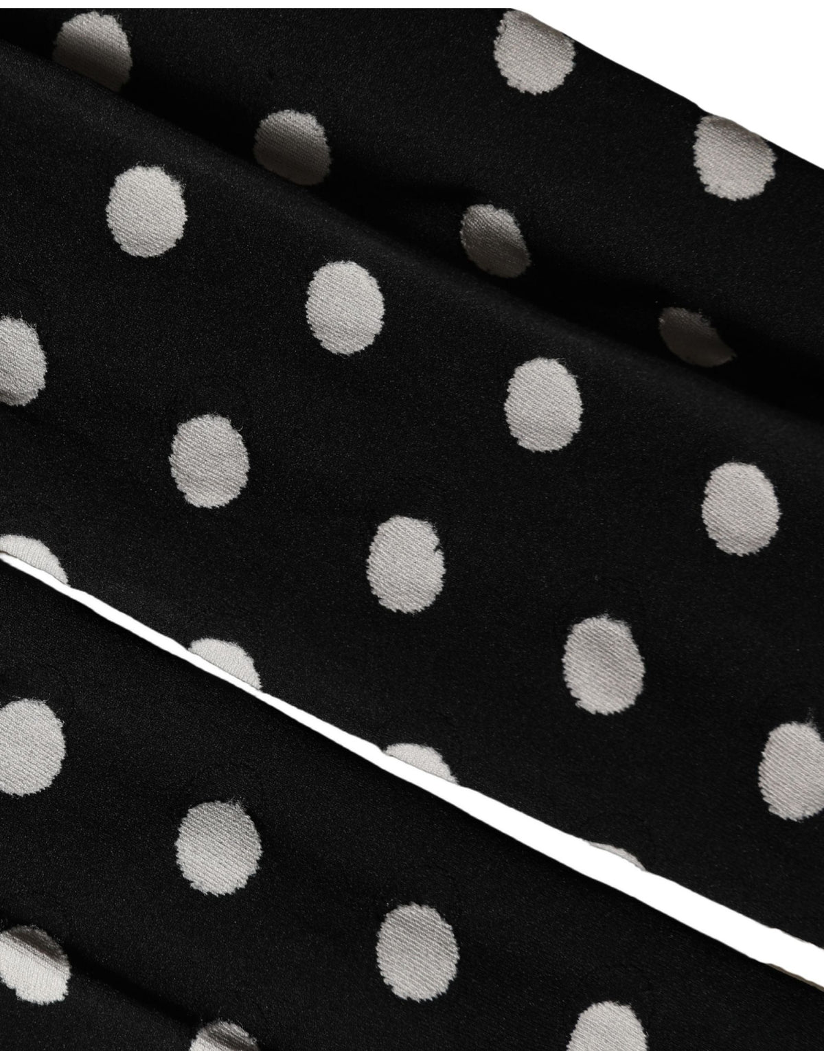 Dolce & Gabbana Black Polka Dot Fishnet Pantyhose Stockings Women's Socks