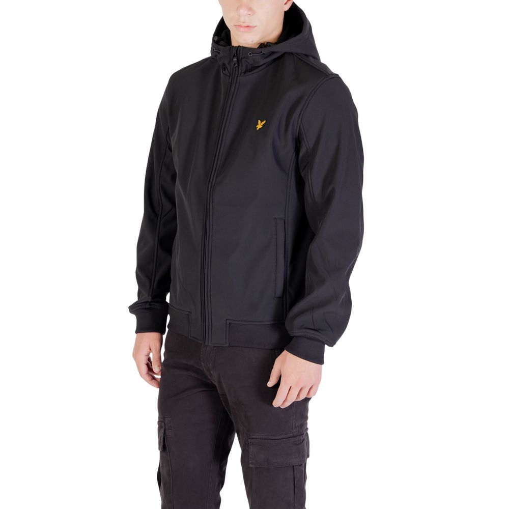 Lyle & Scott Black Polyester Men's Parka