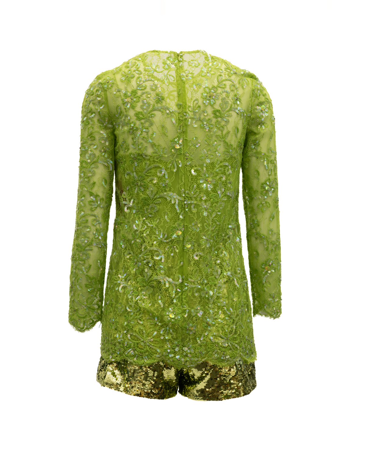 Valentino Garavani Women Green Sequin Women's Jumpsuit
