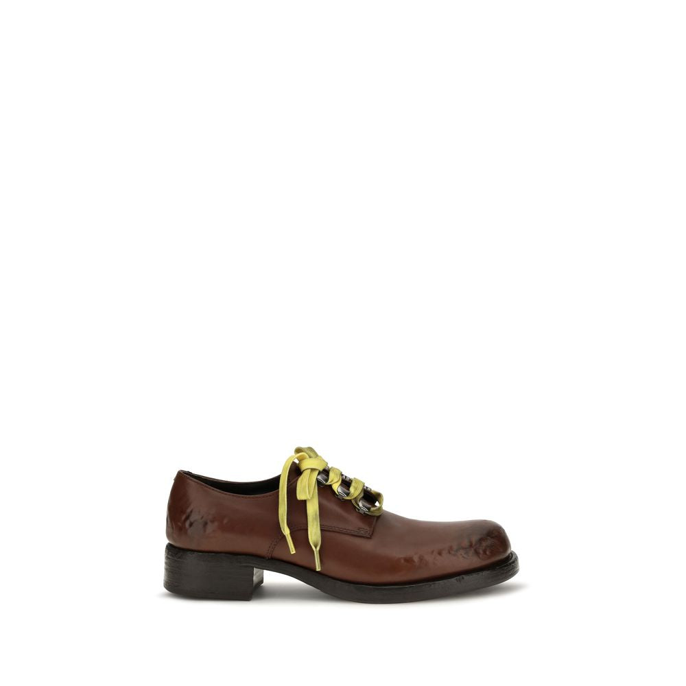 Prada Brown Calf Leather Bos Taurus Slip-On Women's Loafers