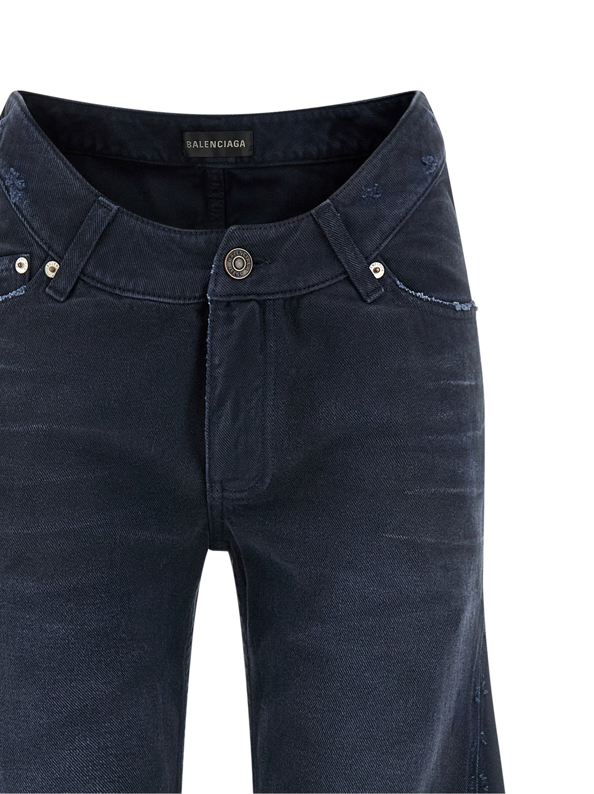 Balenciaga Blue Cotton Flared Women's Jeans
