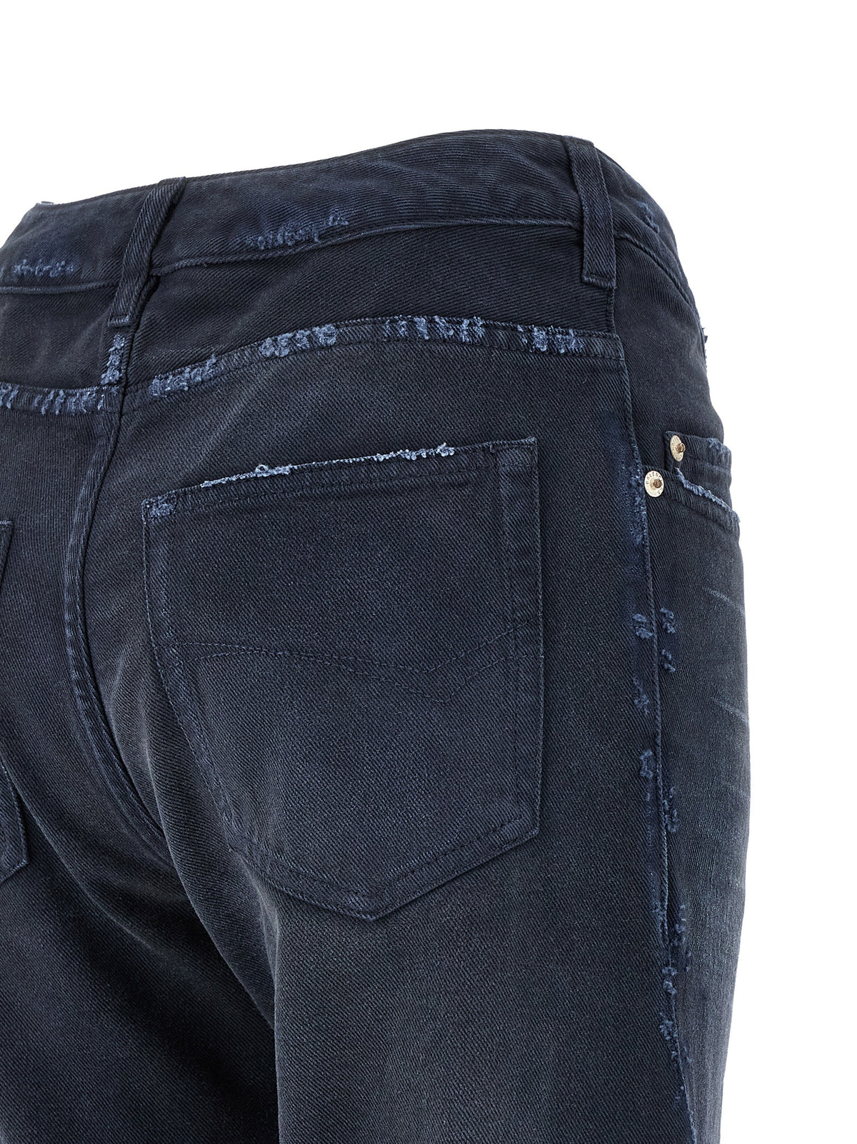 Balenciaga Blue Cotton Flared Women's Jeans