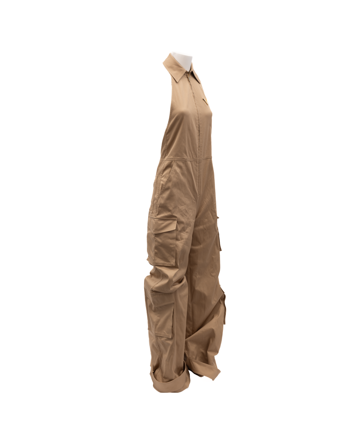 Valentino Garavani Women Beige Jumpsuit with an open Women's back