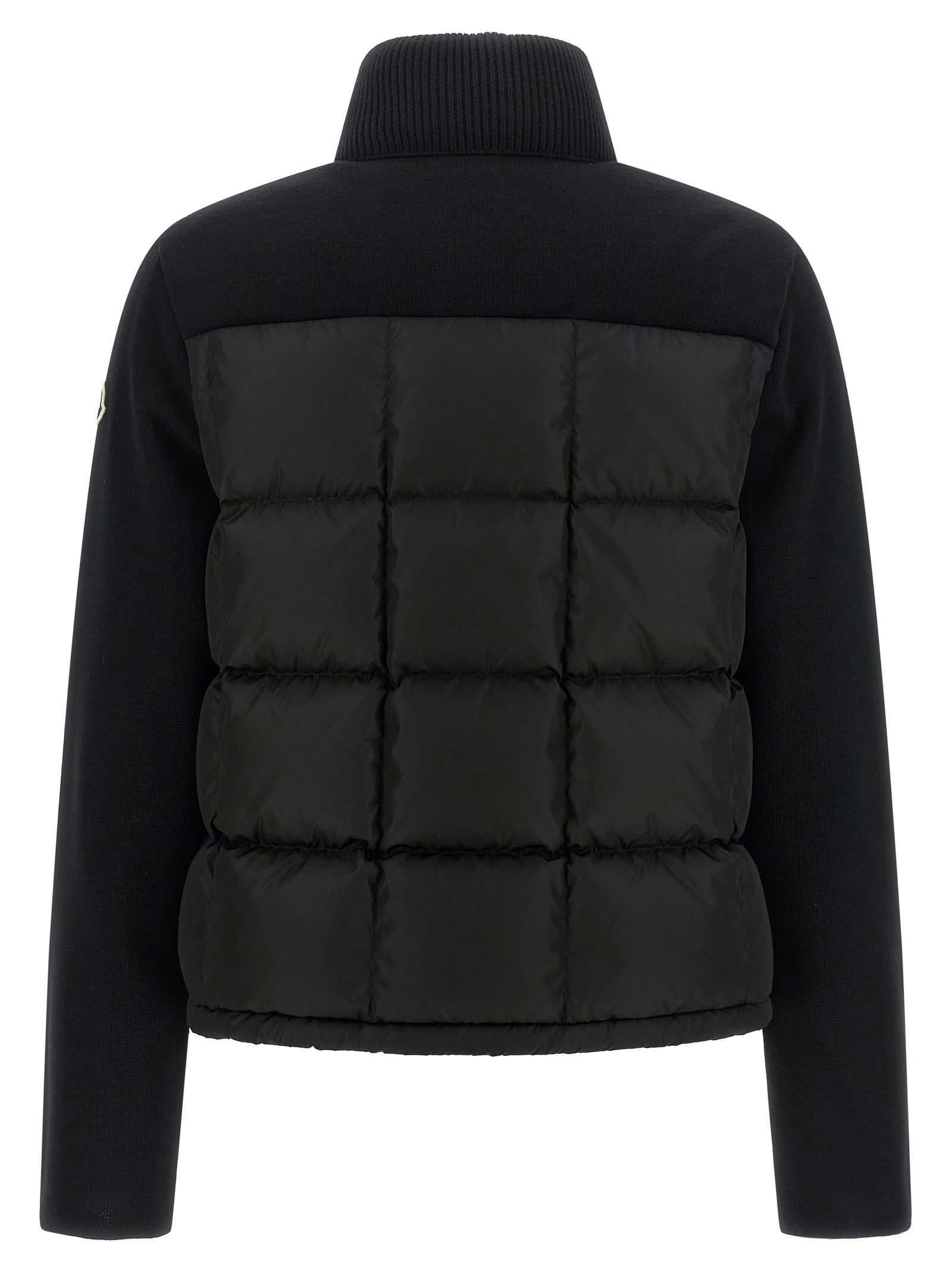 Moncler Black Virgin Wool Women's Cardigan