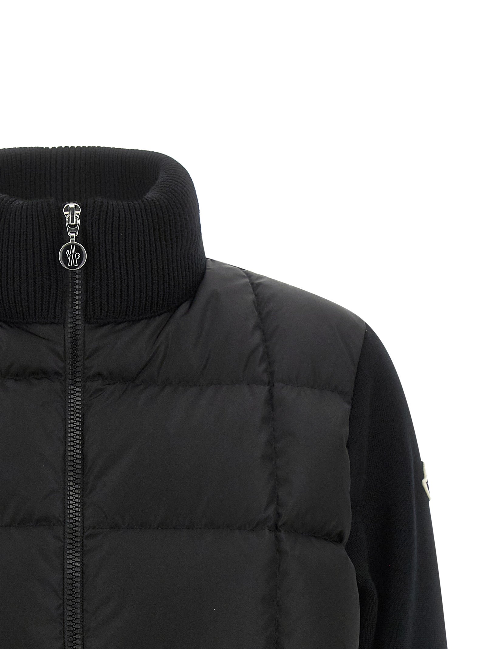 Moncler Black Virgin Wool Women's Cardigan