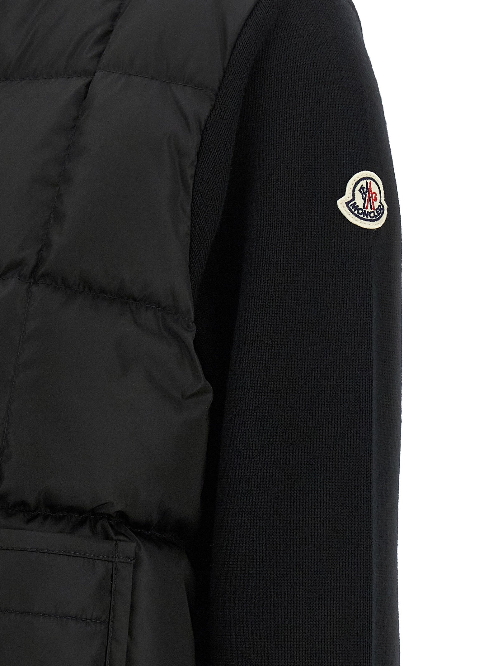 Moncler Black Virgin Wool Women's Cardigan