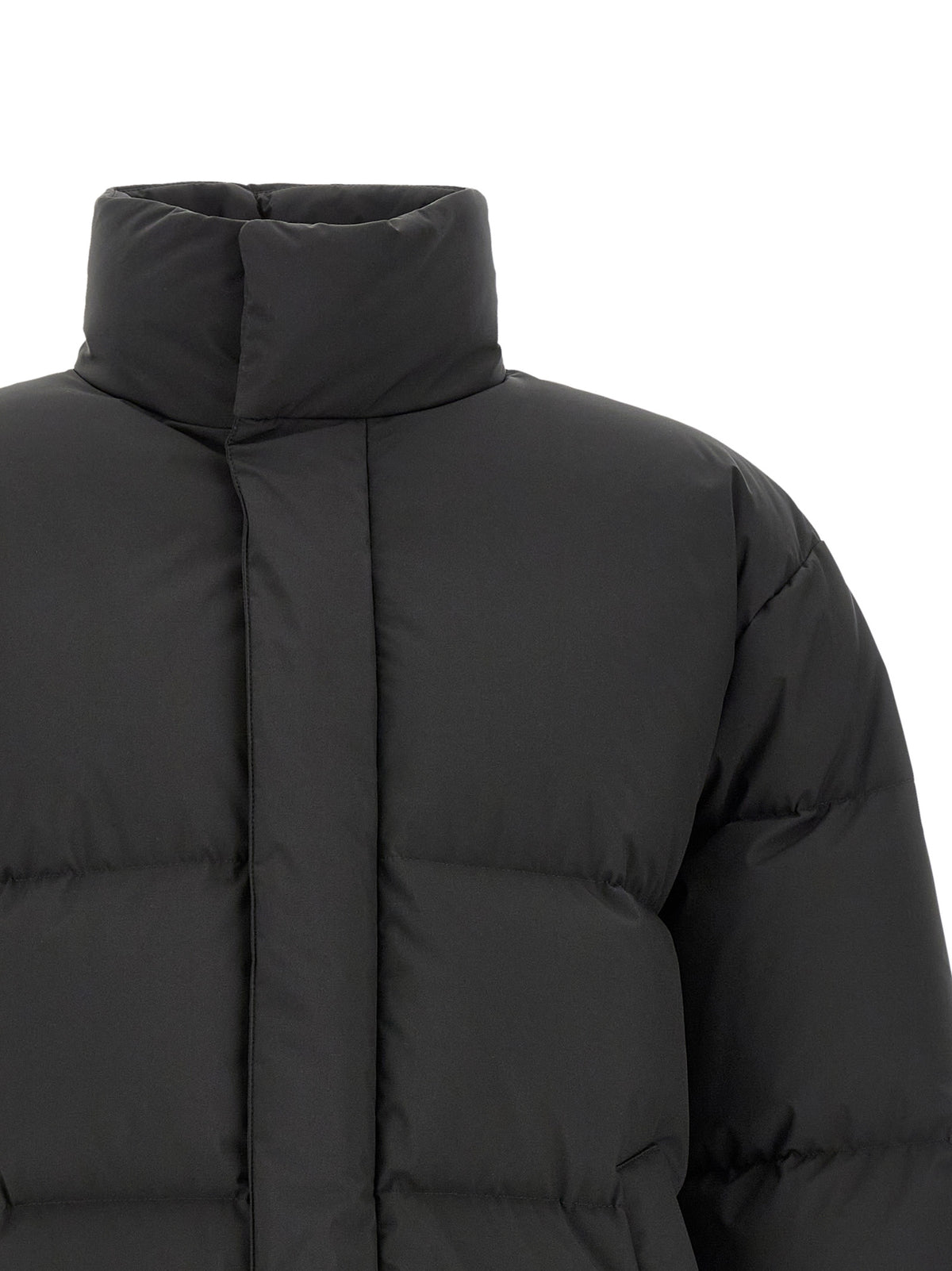 Saint Laurent Black Polyester Full-Length Men's Jacket