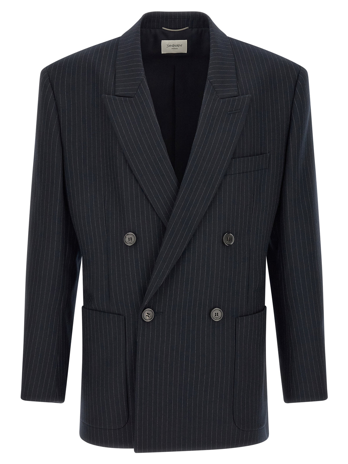 Saint Laurent Blue Wool Men's Blazer