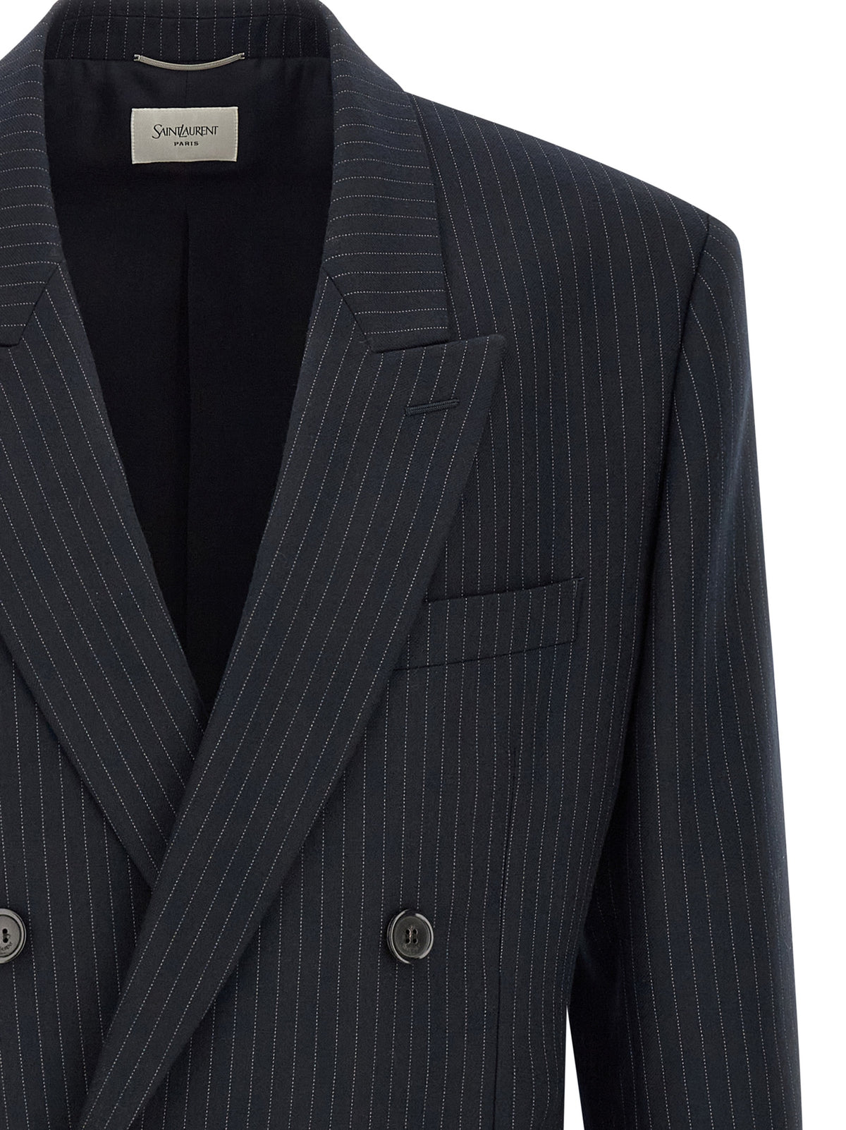 Saint Laurent Blue Wool Men's Blazer