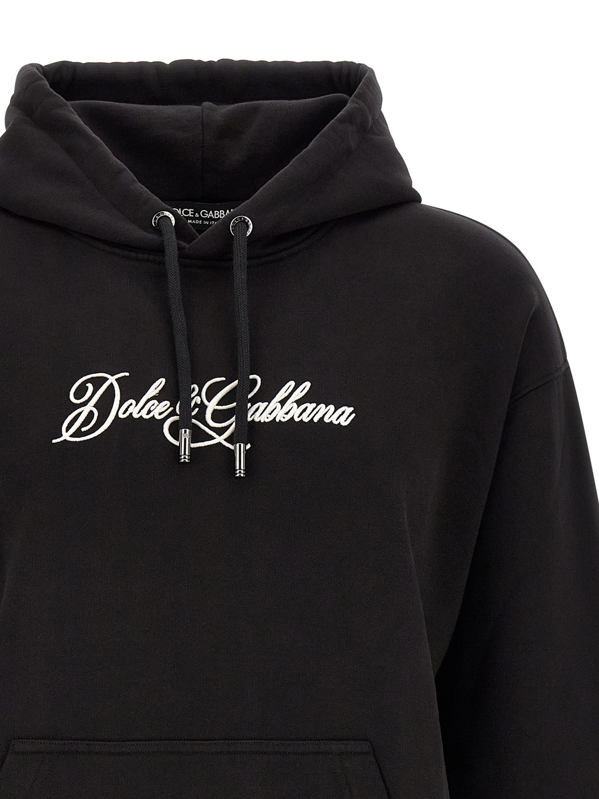 Dolce & Gabbana Black Cotton Men's Sweatshirt