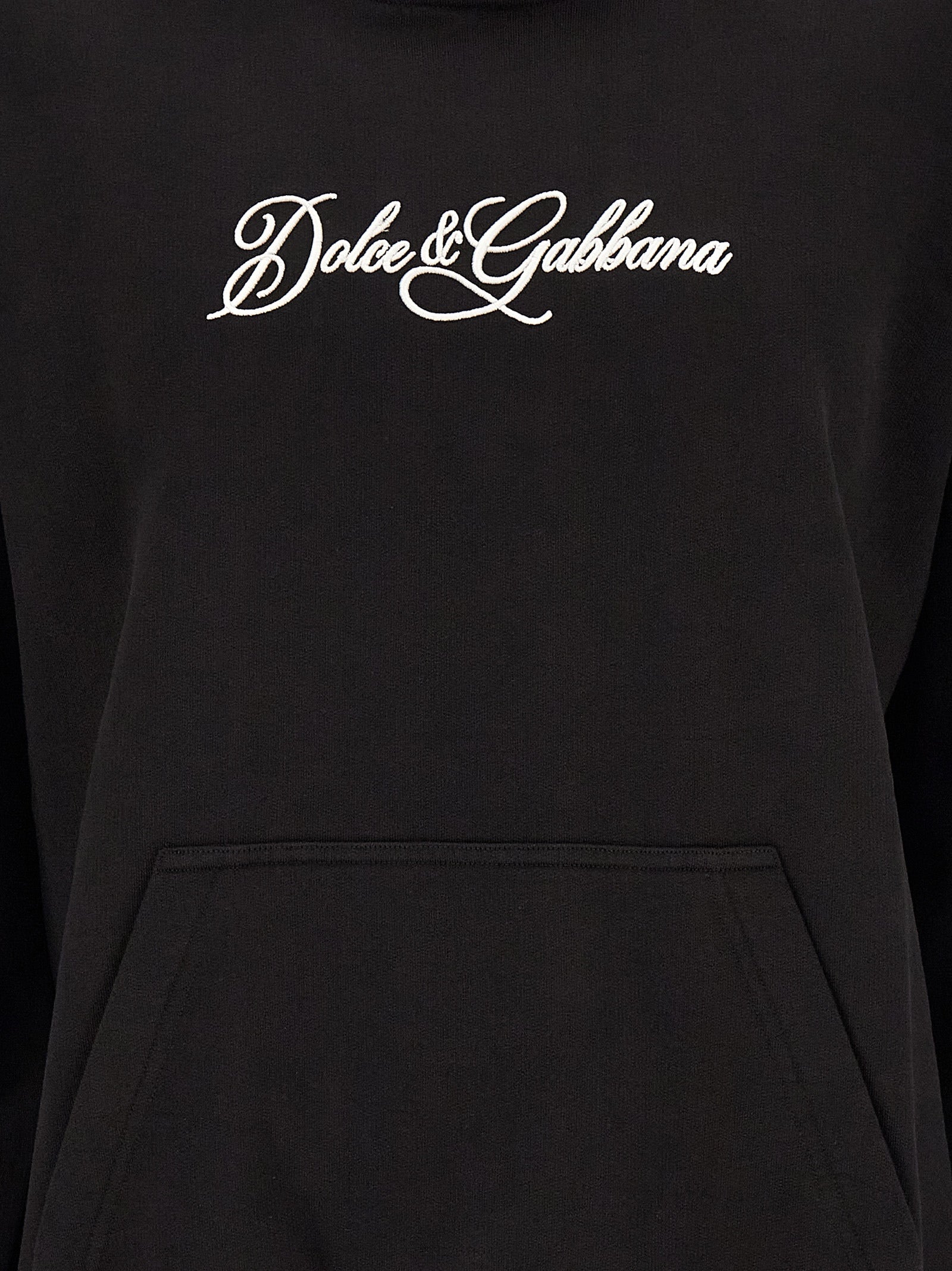 Dolce & Gabbana Black Cotton Men's Sweatshirt