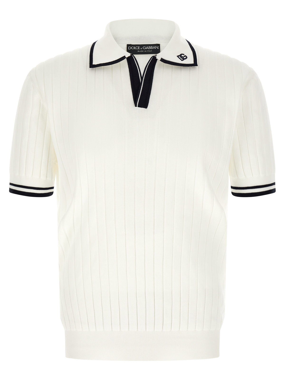 Dolce & Gabbana Bicolor Cotton Polo Men's Shirt