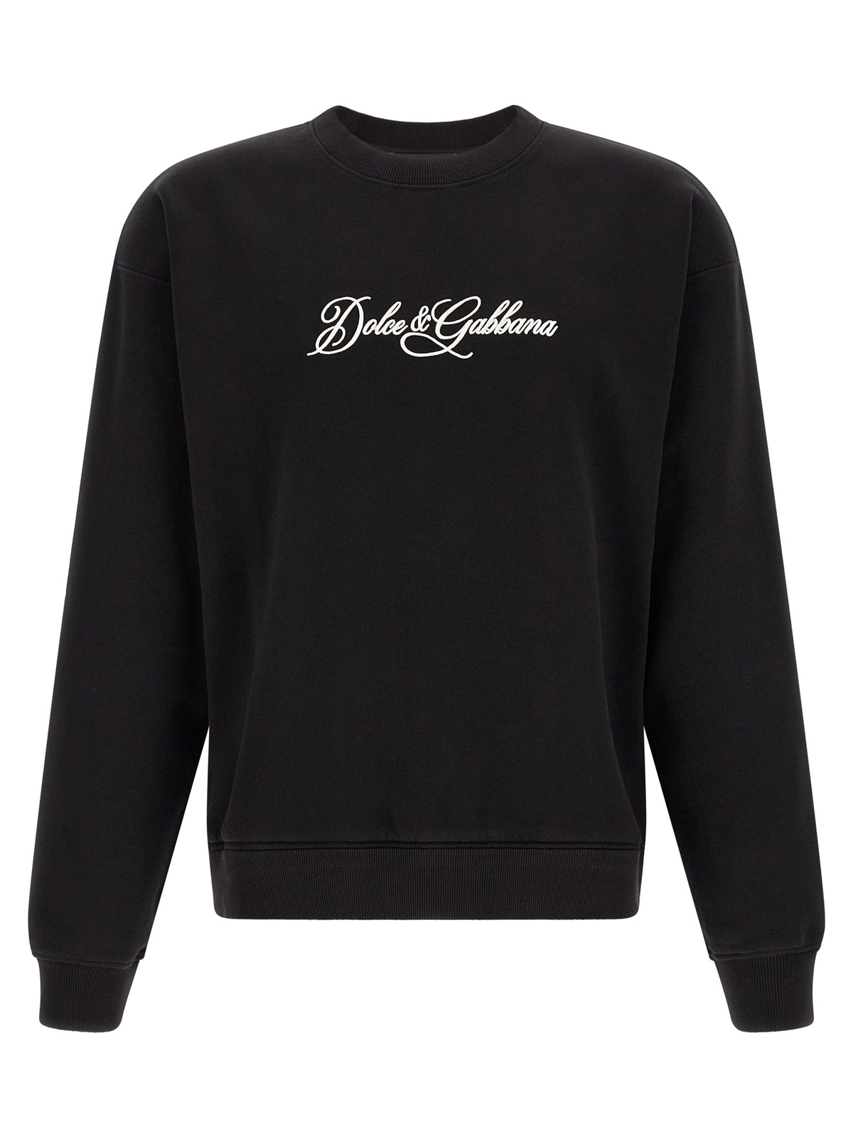 Dolce & Gabbana Black Cotton Men's Sweatshirt