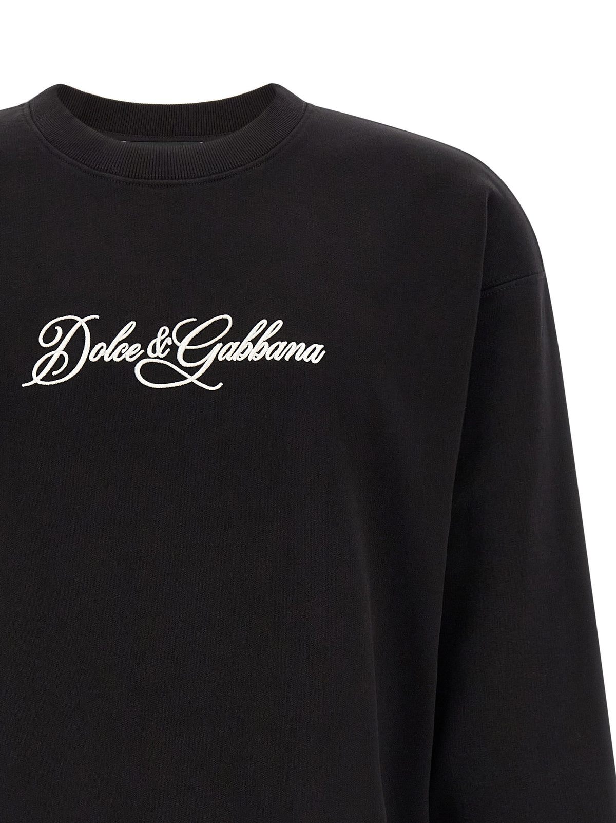 Dolce & Gabbana Black Cotton Men's Sweatshirt