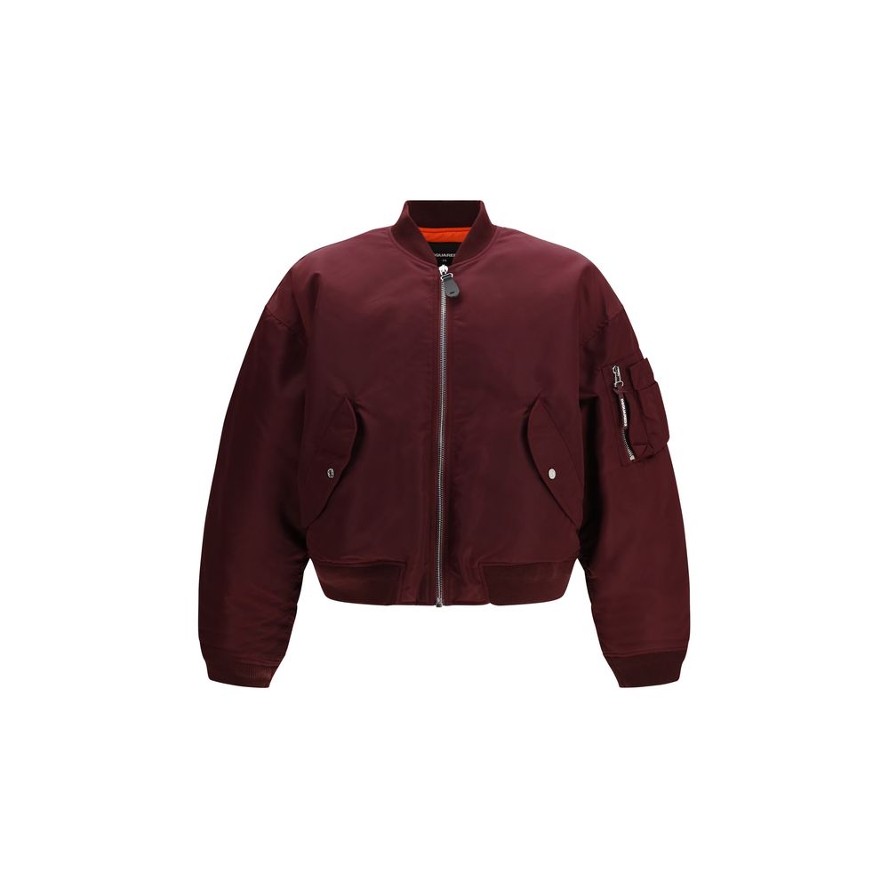 Dsquared² Bordeaux Nylon Men's Bomber
