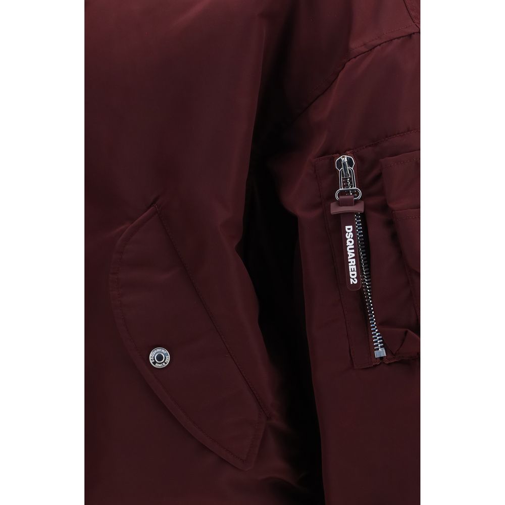 Dsquared² Bordeaux Nylon Men's Bomber