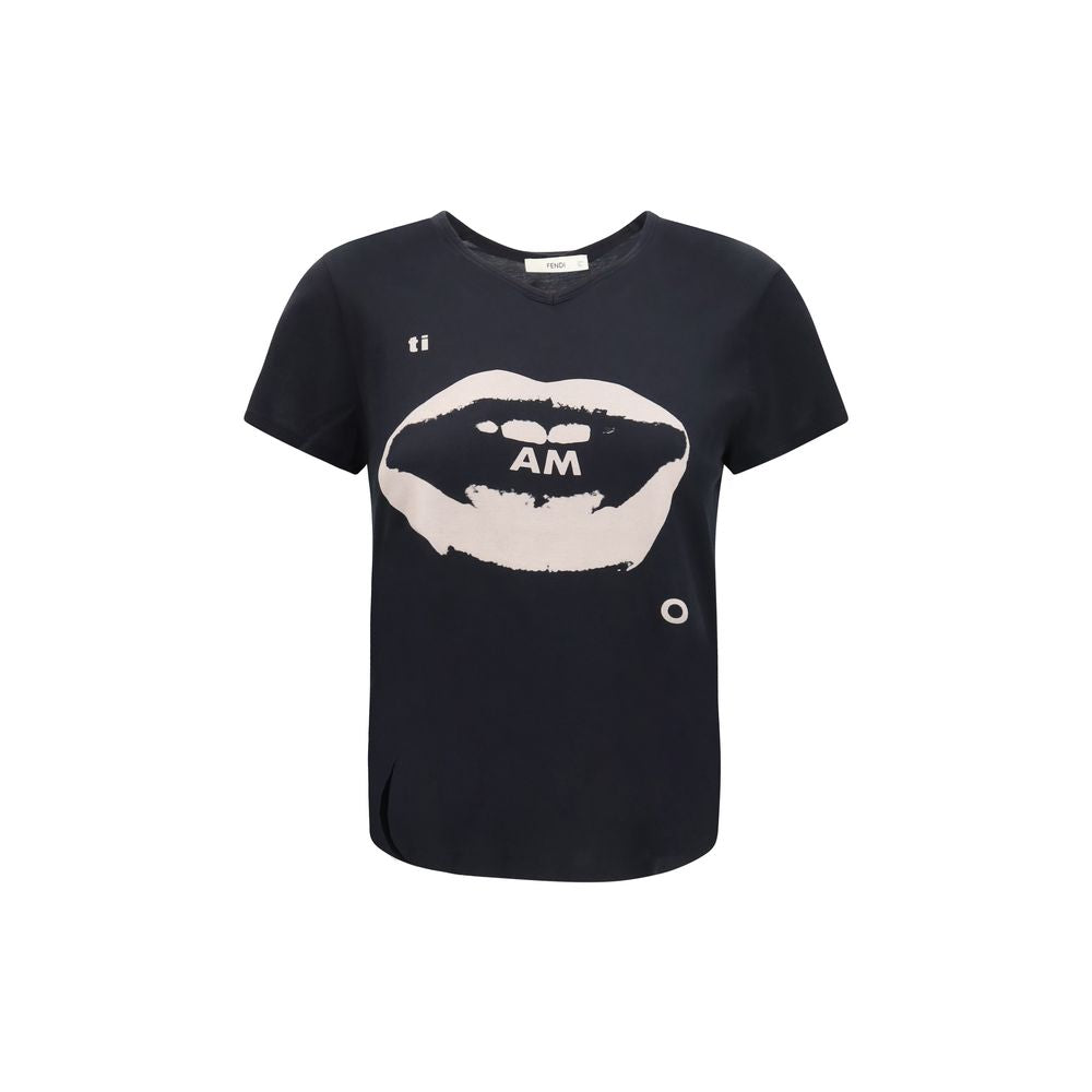 Fendi Black Cotton Women's T-Shirt