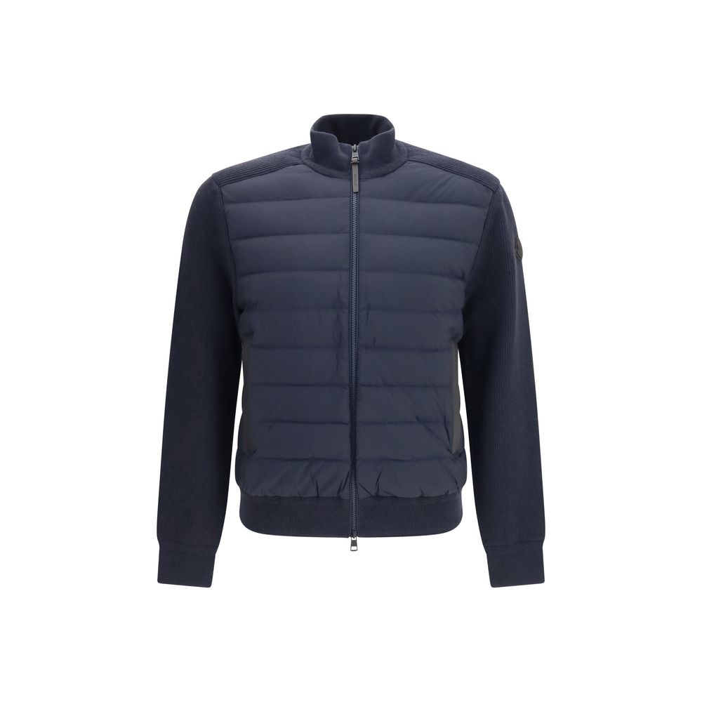 Moncler Blue Wool Oves Aries Men's Sweatshirt