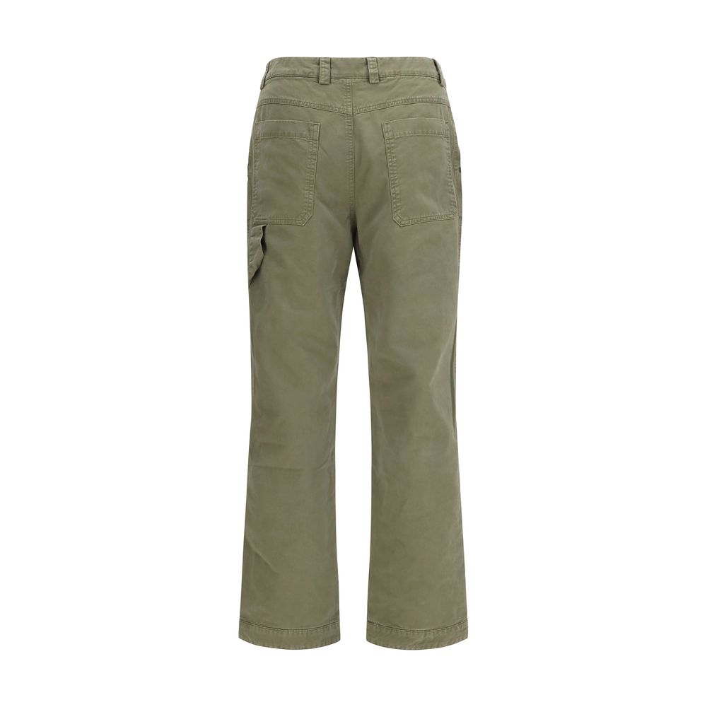 Off-White Bicolor Cotton Casual Men's Pants