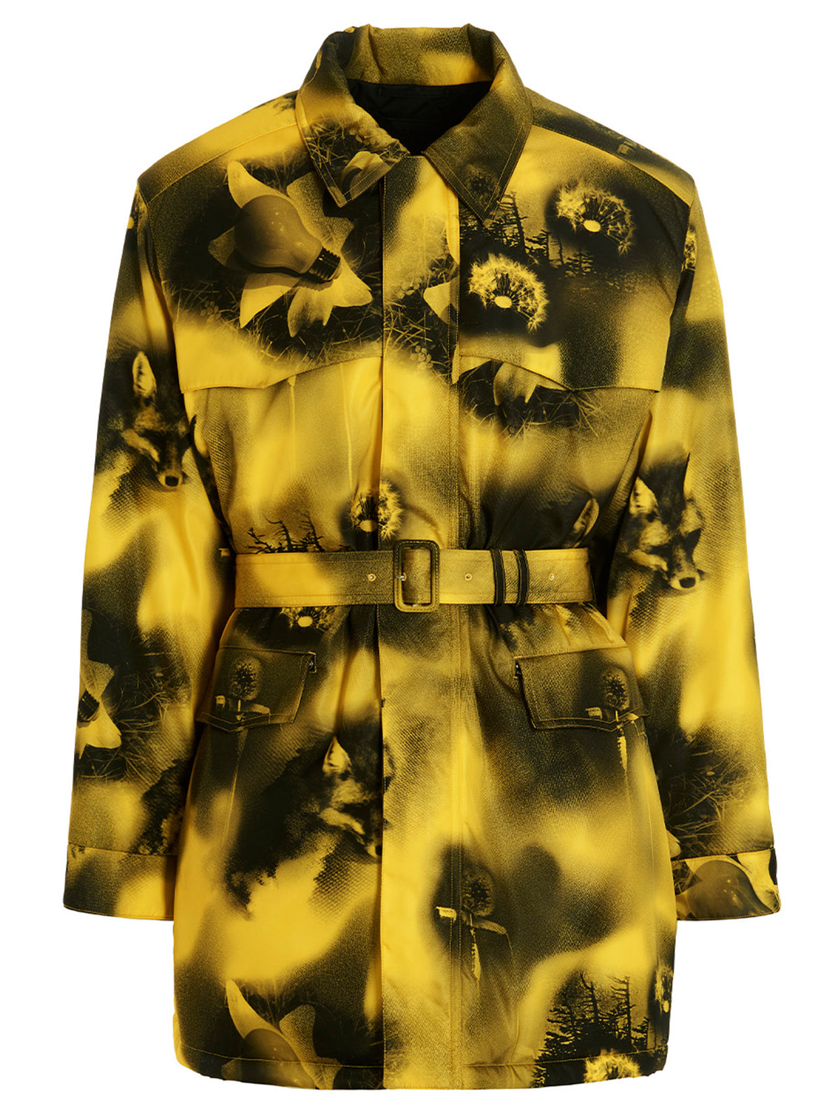 Prada Bicolor Polyamide Men's Parka