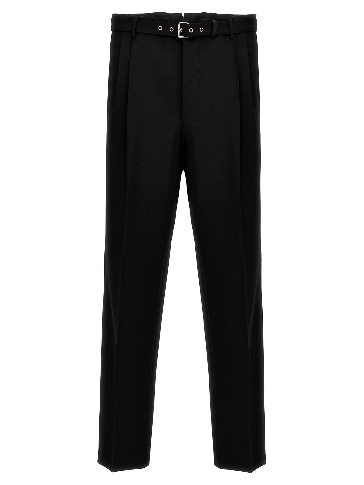 Prada Black Virgin Wool Dress Men's Pants