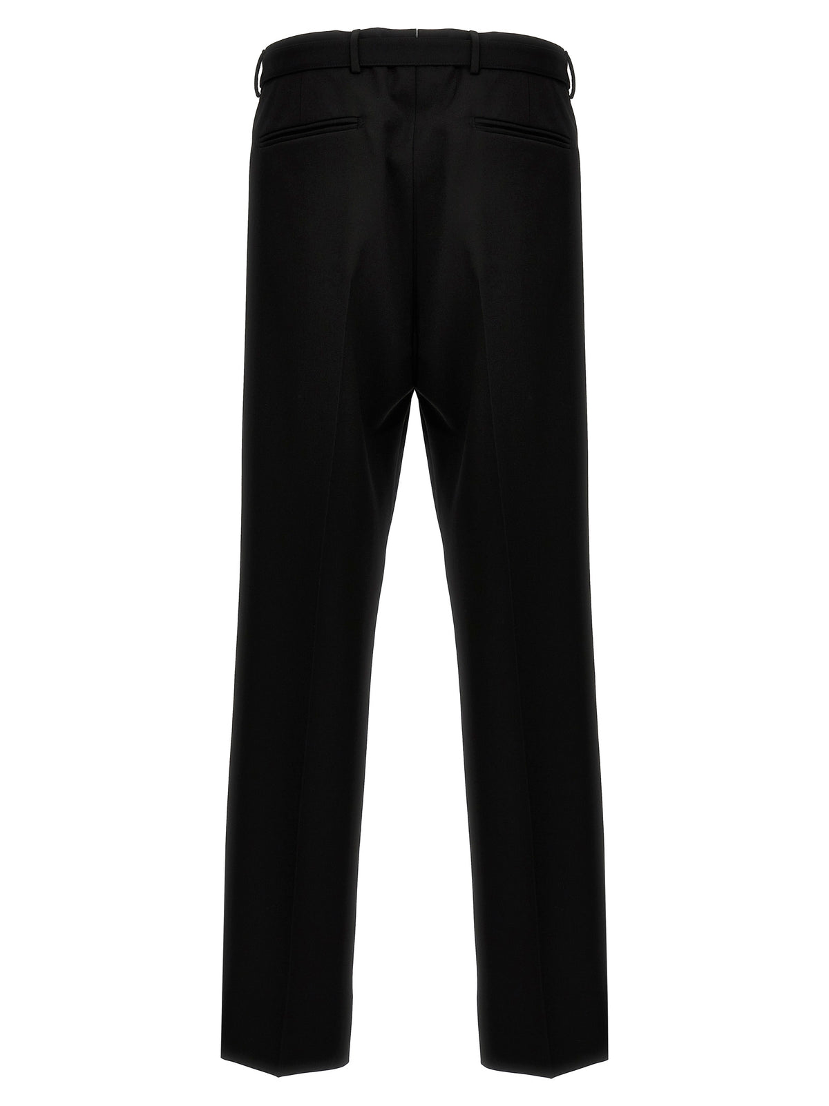 Prada Black Virgin Wool Dress Men's Pants