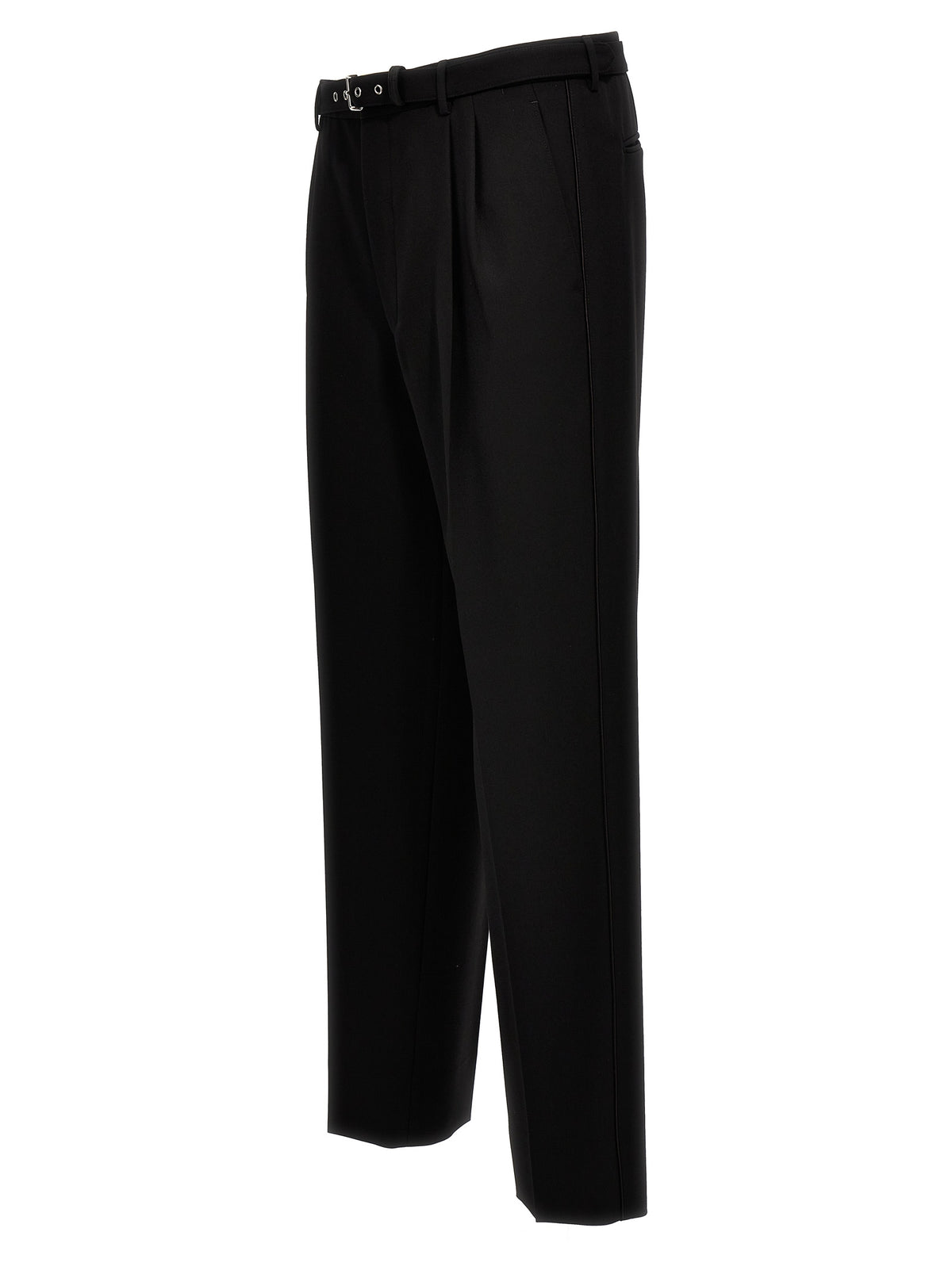 Prada Black Virgin Wool Dress Men's Pants