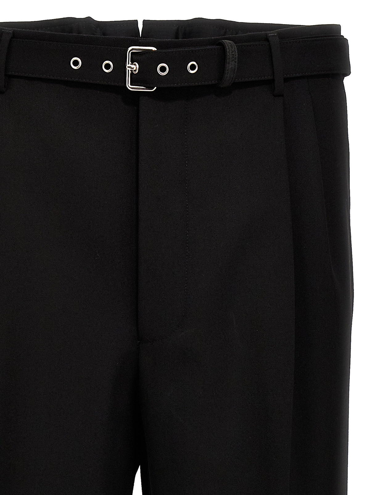 Prada Black Virgin Wool Dress Men's Pants