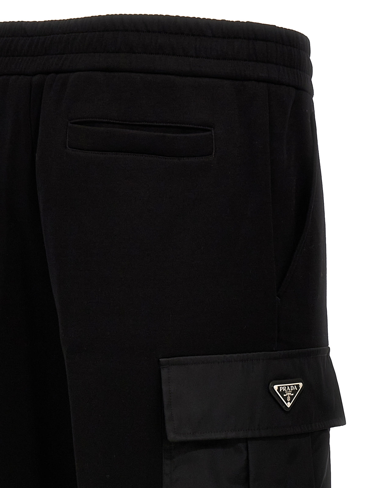 Prada Black Cotton Joggers (Workout Men's Pants)