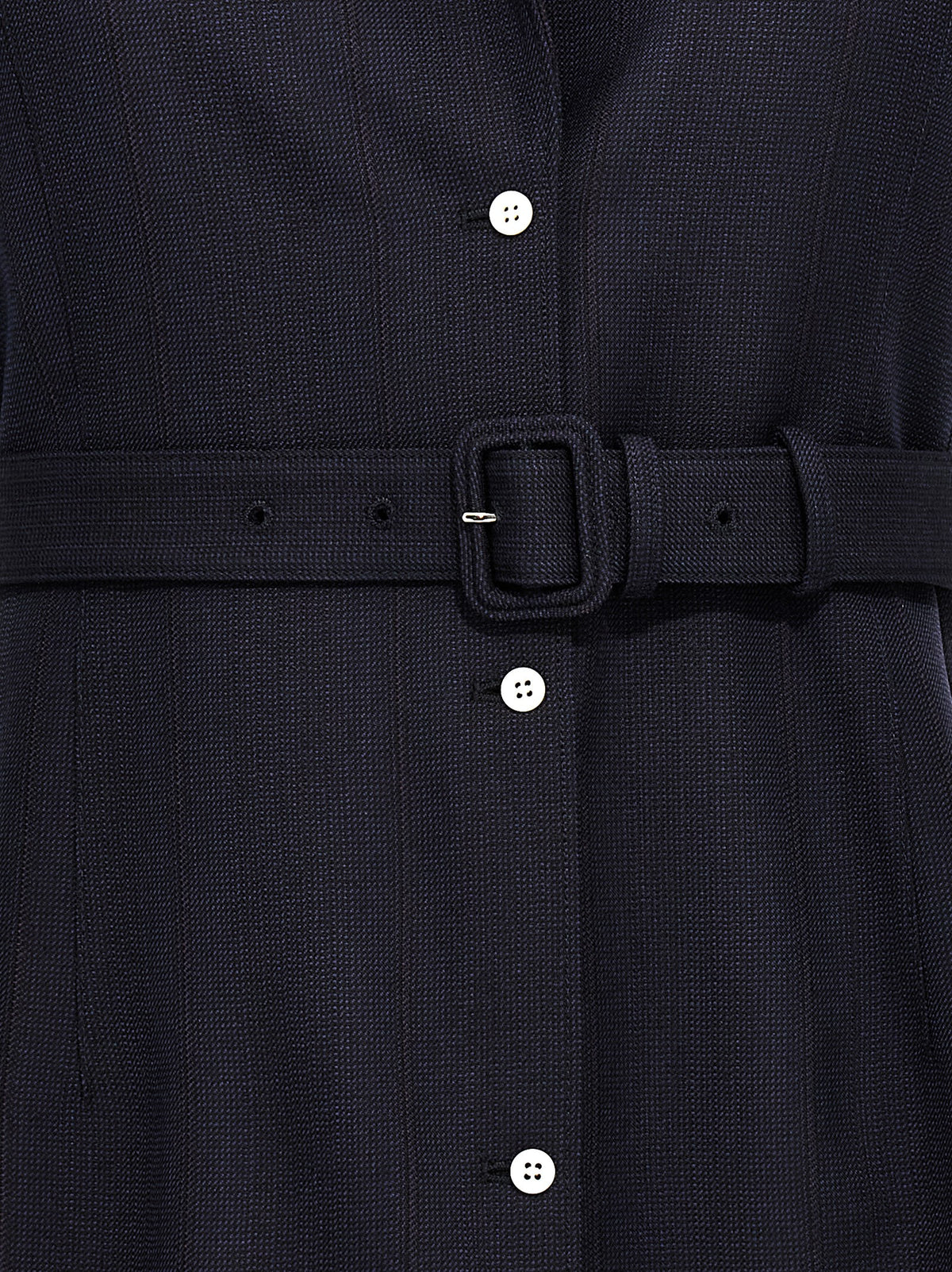 Prada Blue Virgin Wool Sleeveless Women's Jacket