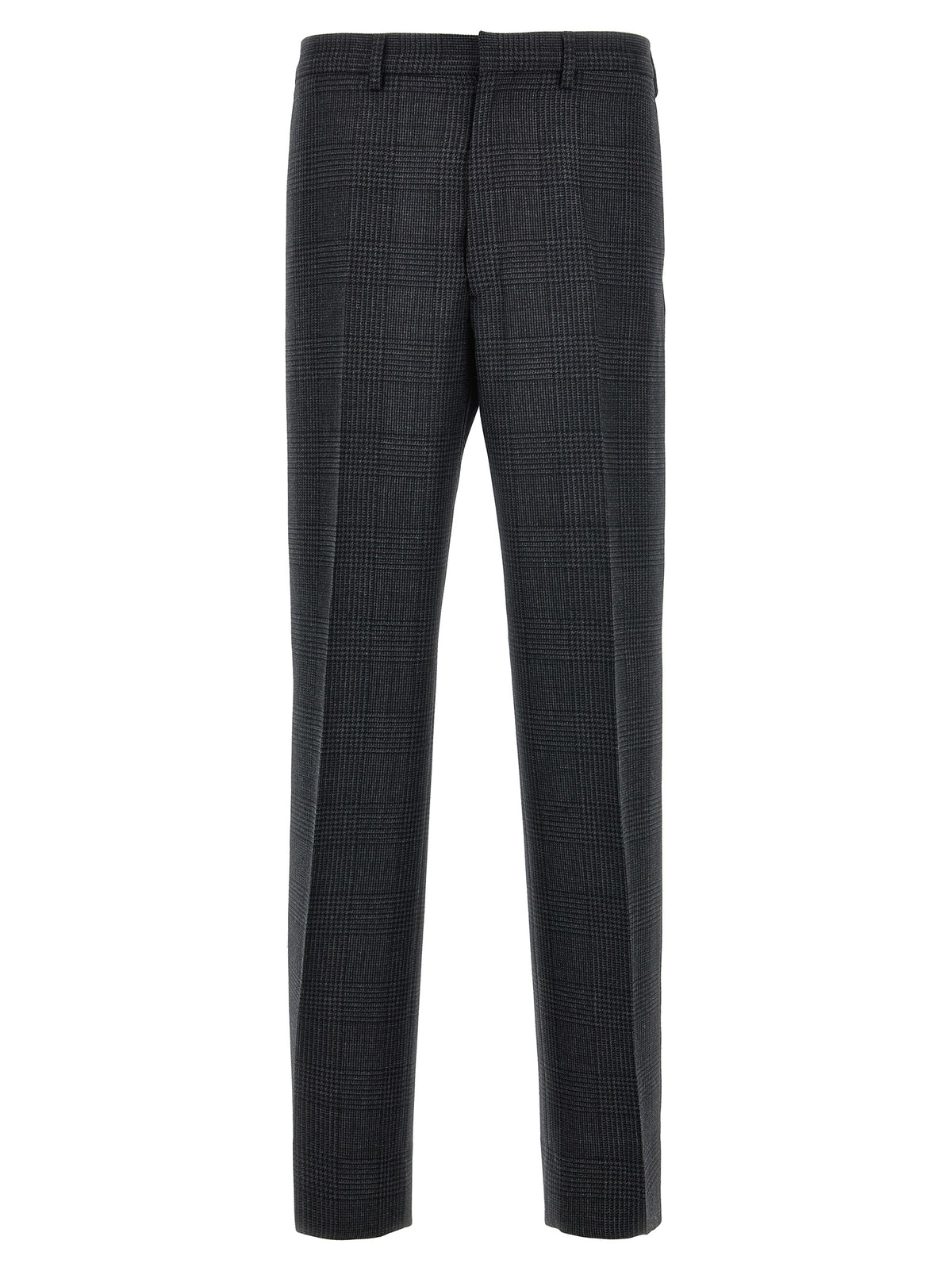 Prada Gray Virgin Wool Dress Men's Pants