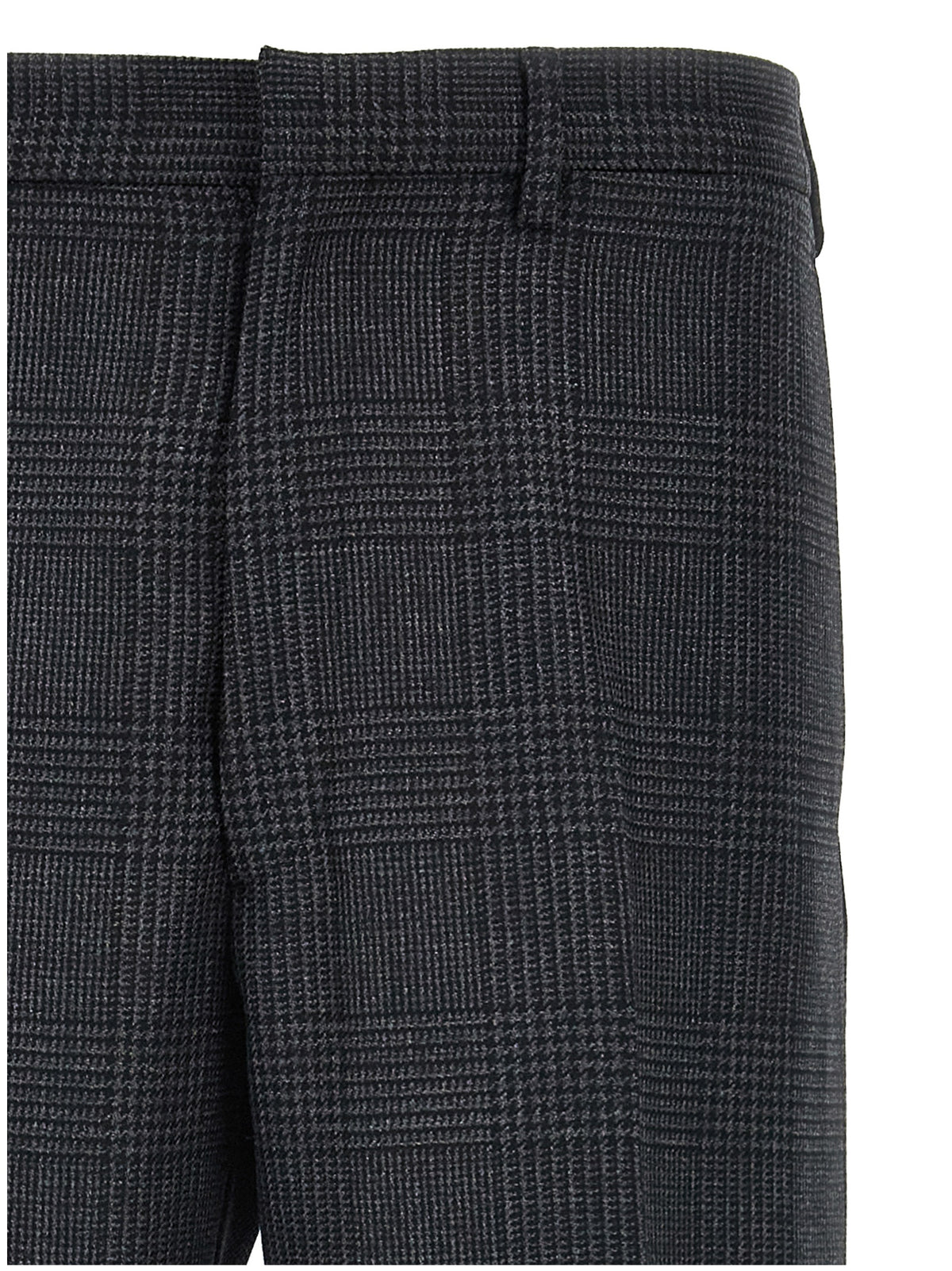 Prada Gray Virgin Wool Dress Men's Pants
