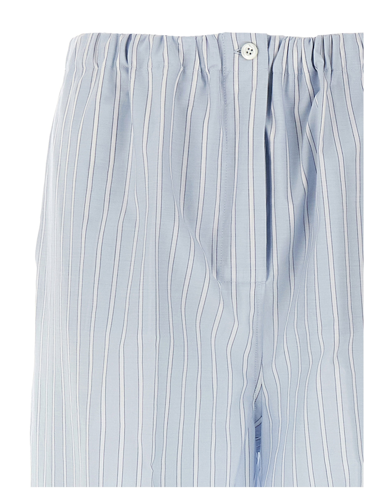 Prada Blue Cotton Casual Women's Pants
