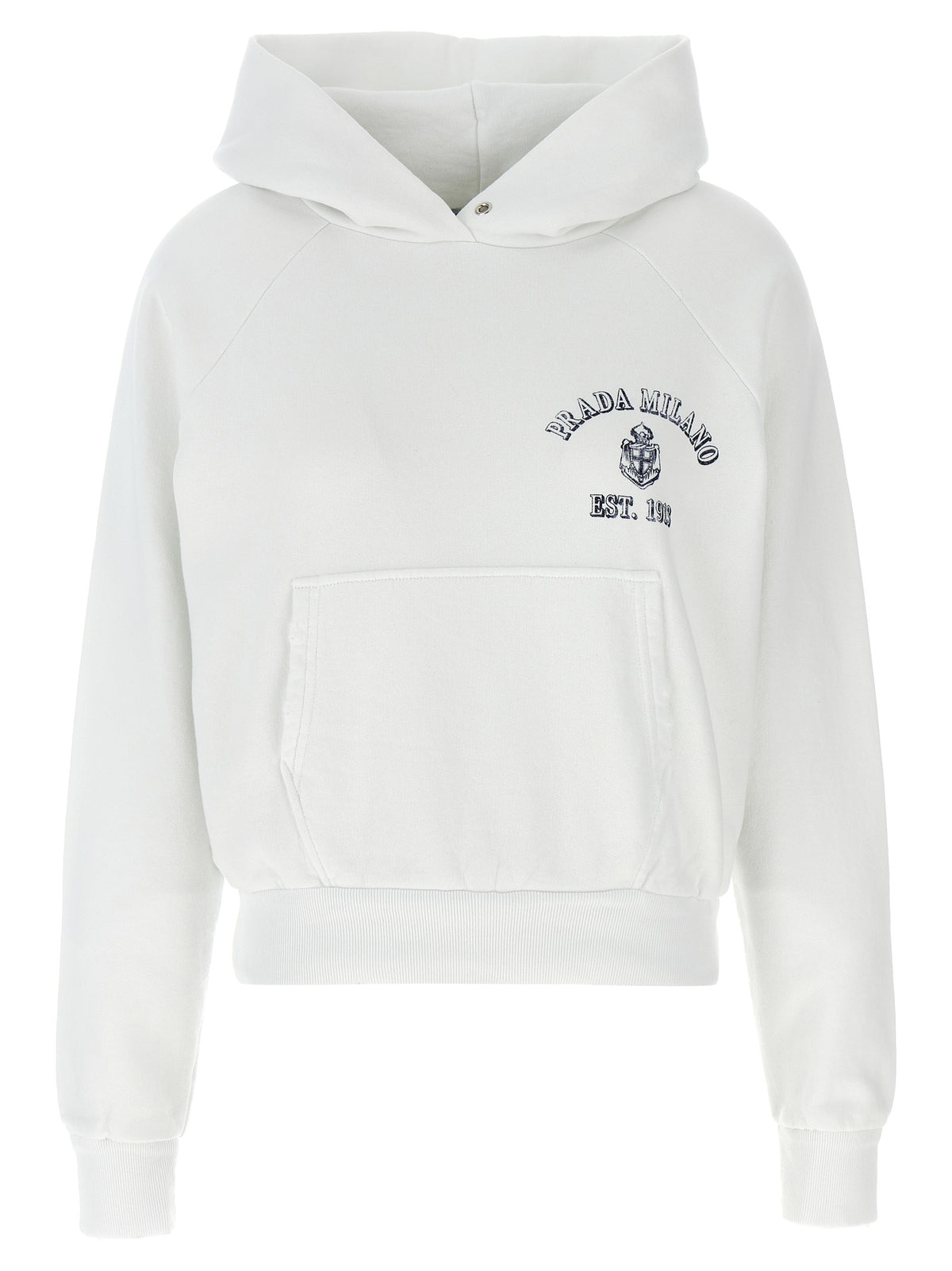 Prada White Cotton Women's Sweatshirt