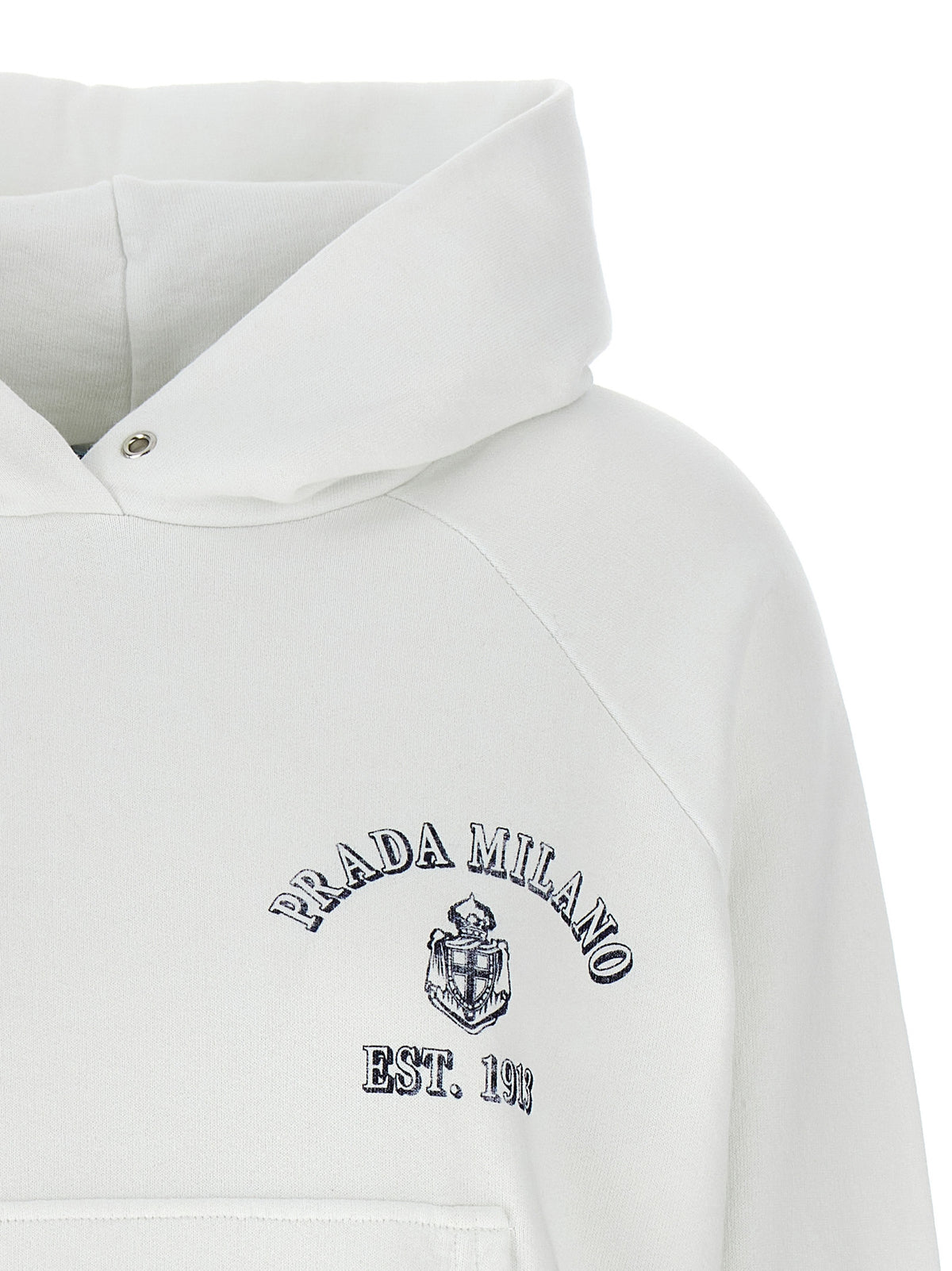 Prada White Cotton Women's Sweatshirt