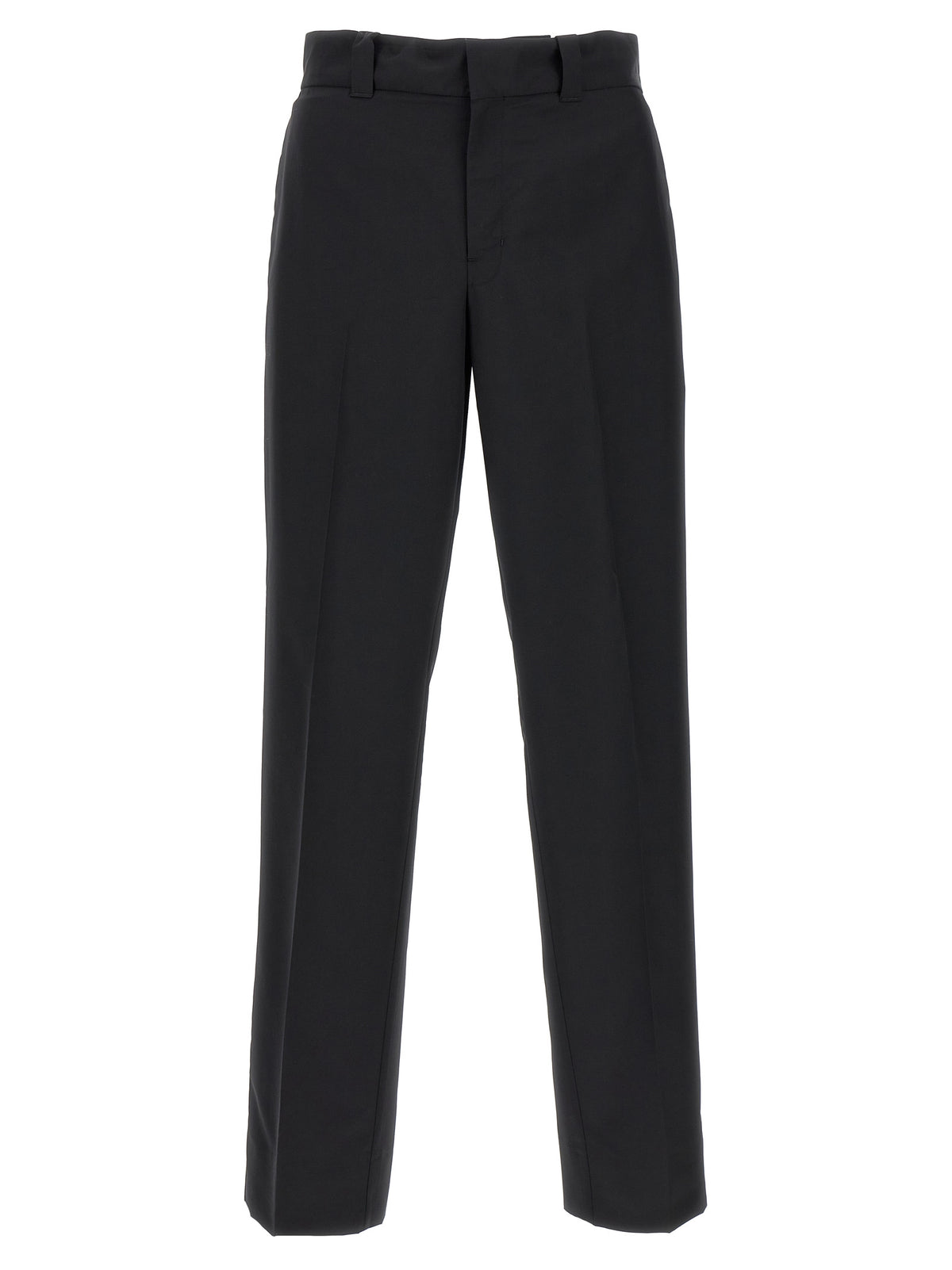 Prada Black Virgin Wool Casual Men's Pants