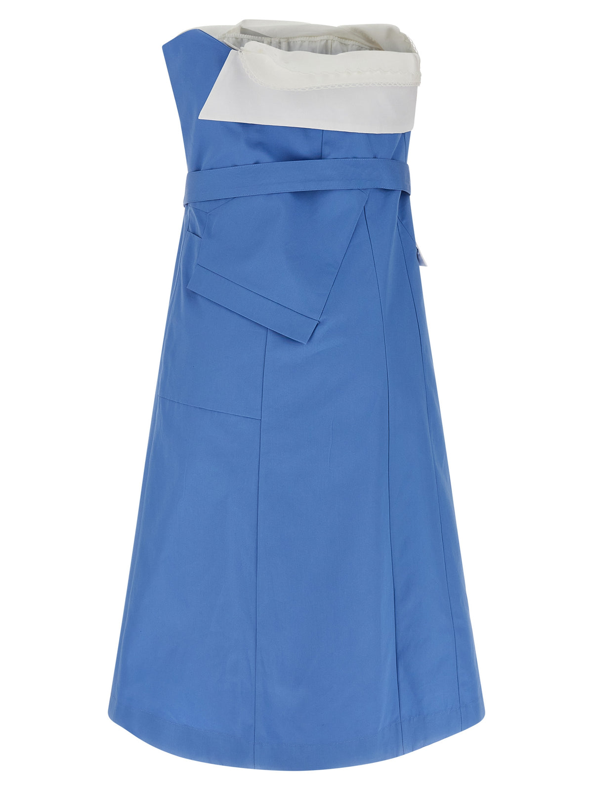 Miu Miu Blue Cotton Short Women's Dress