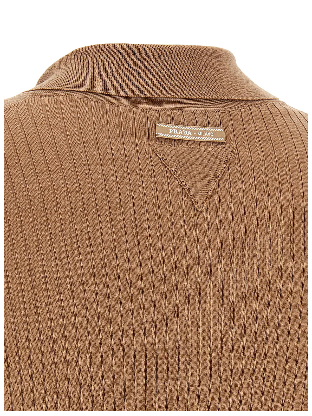 Prada Beige Cotton Polo Women's Shirt