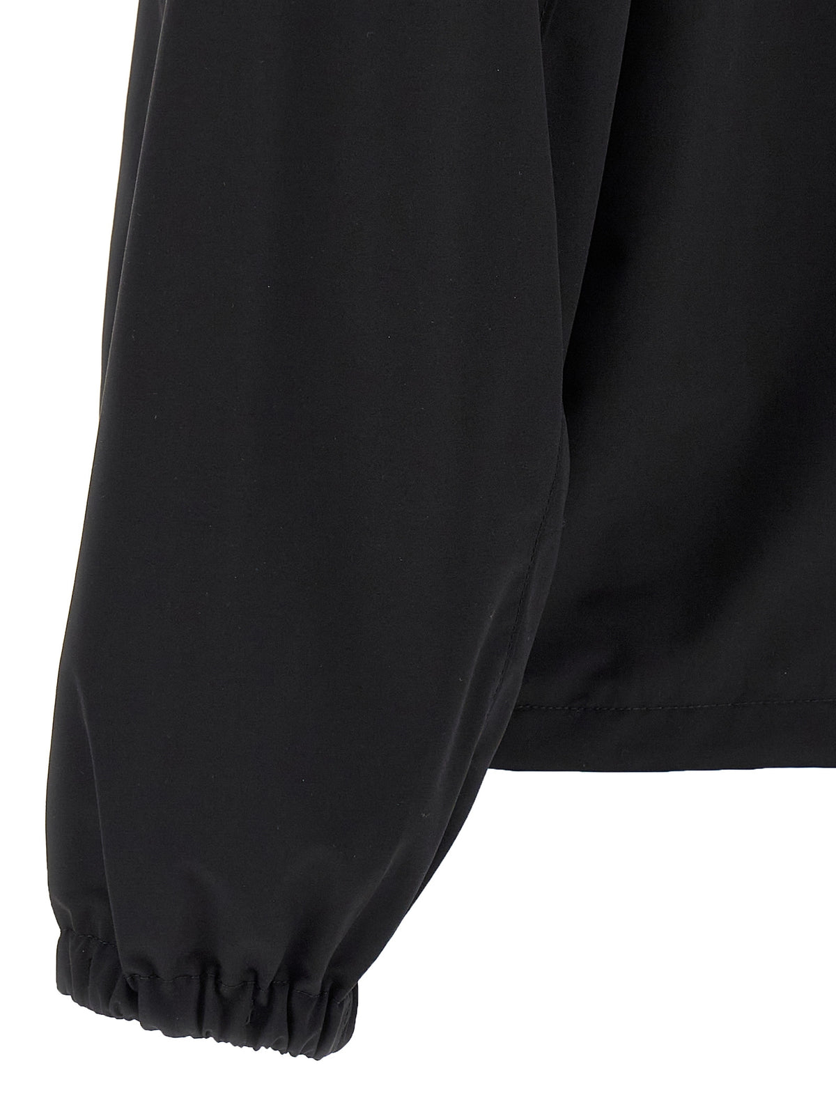 Prada Black Virgin Wool Full-Length Men's Jacket