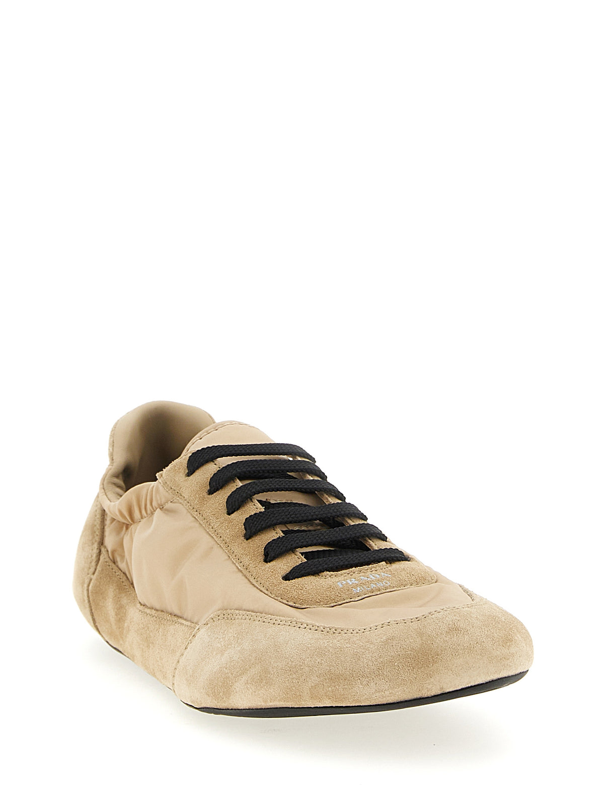 Prada Beige Polyamide Athletic Women's Sneakers
