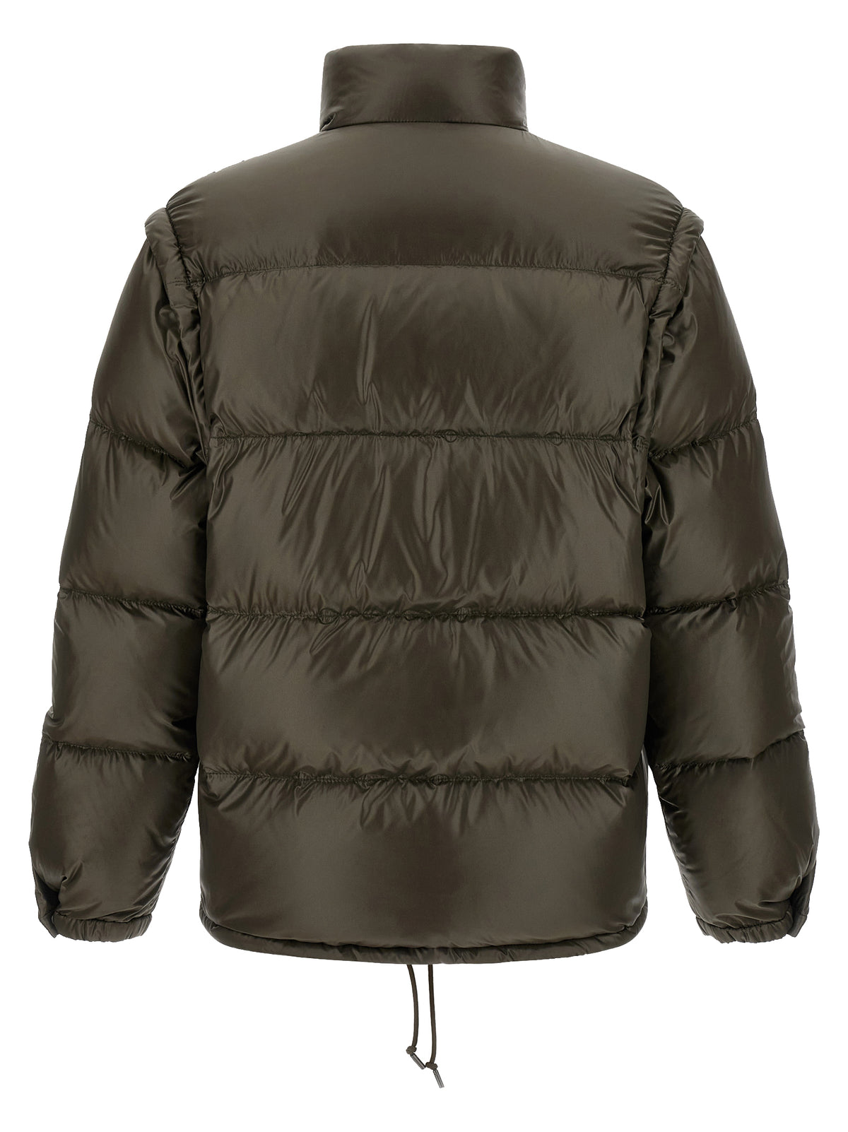 Prada Gray Recycled Polyamide Full-Length Men's Jacket