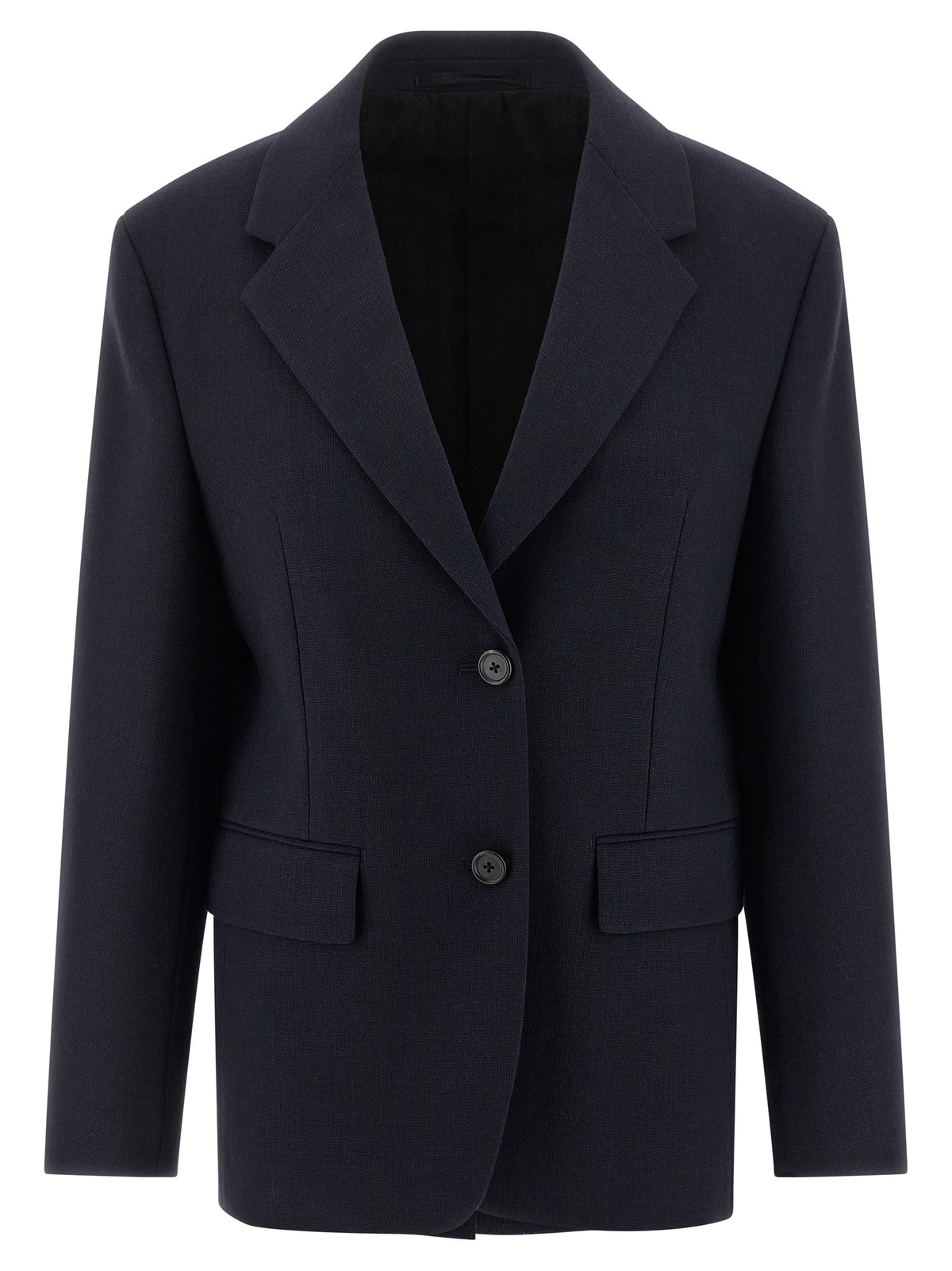 Prada Blue Virgin Wool Women's Blazer