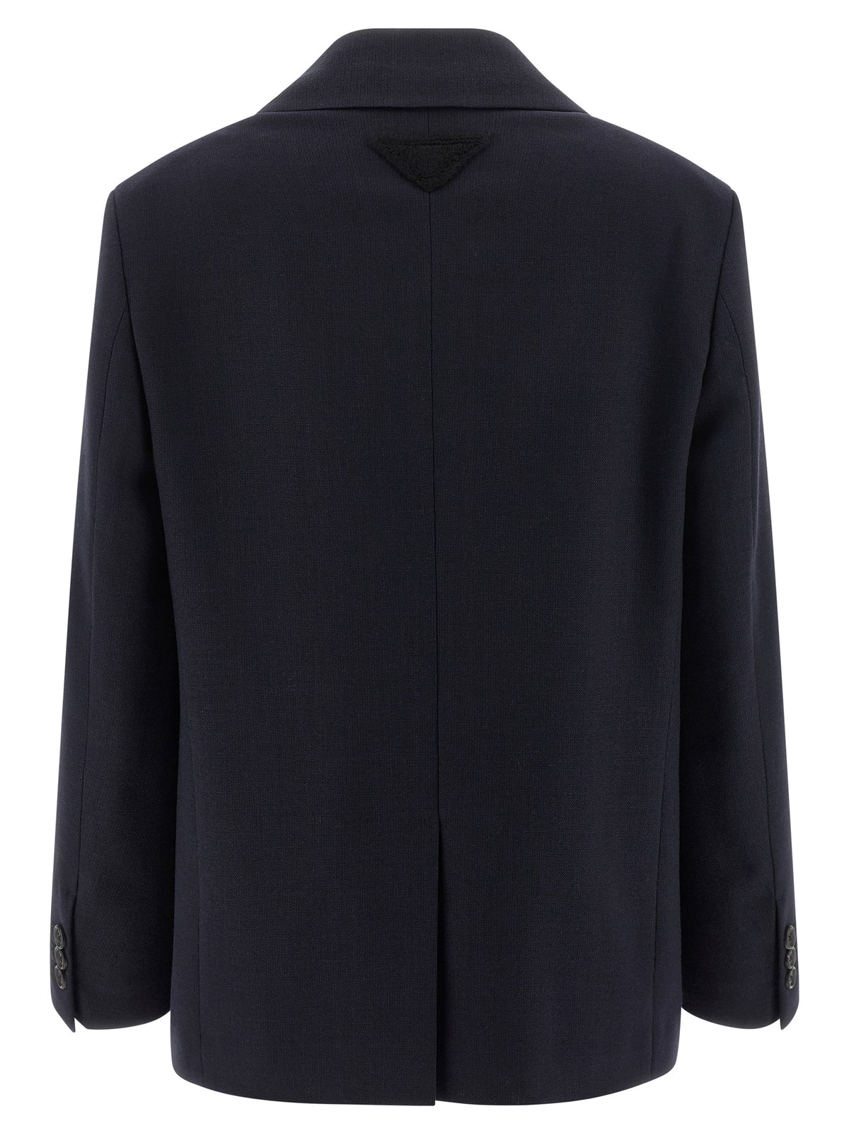 Prada Blue Virgin Wool Women's Blazer