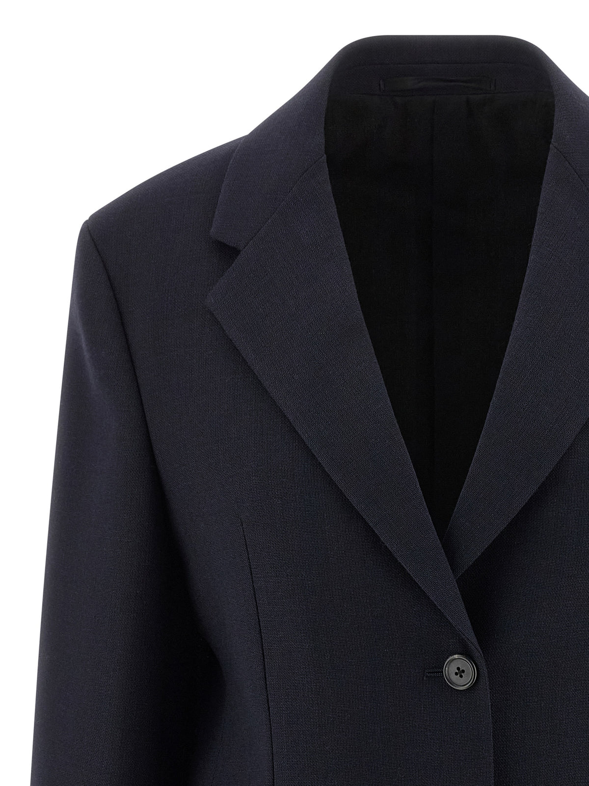 Prada Blue Virgin Wool Women's Blazer