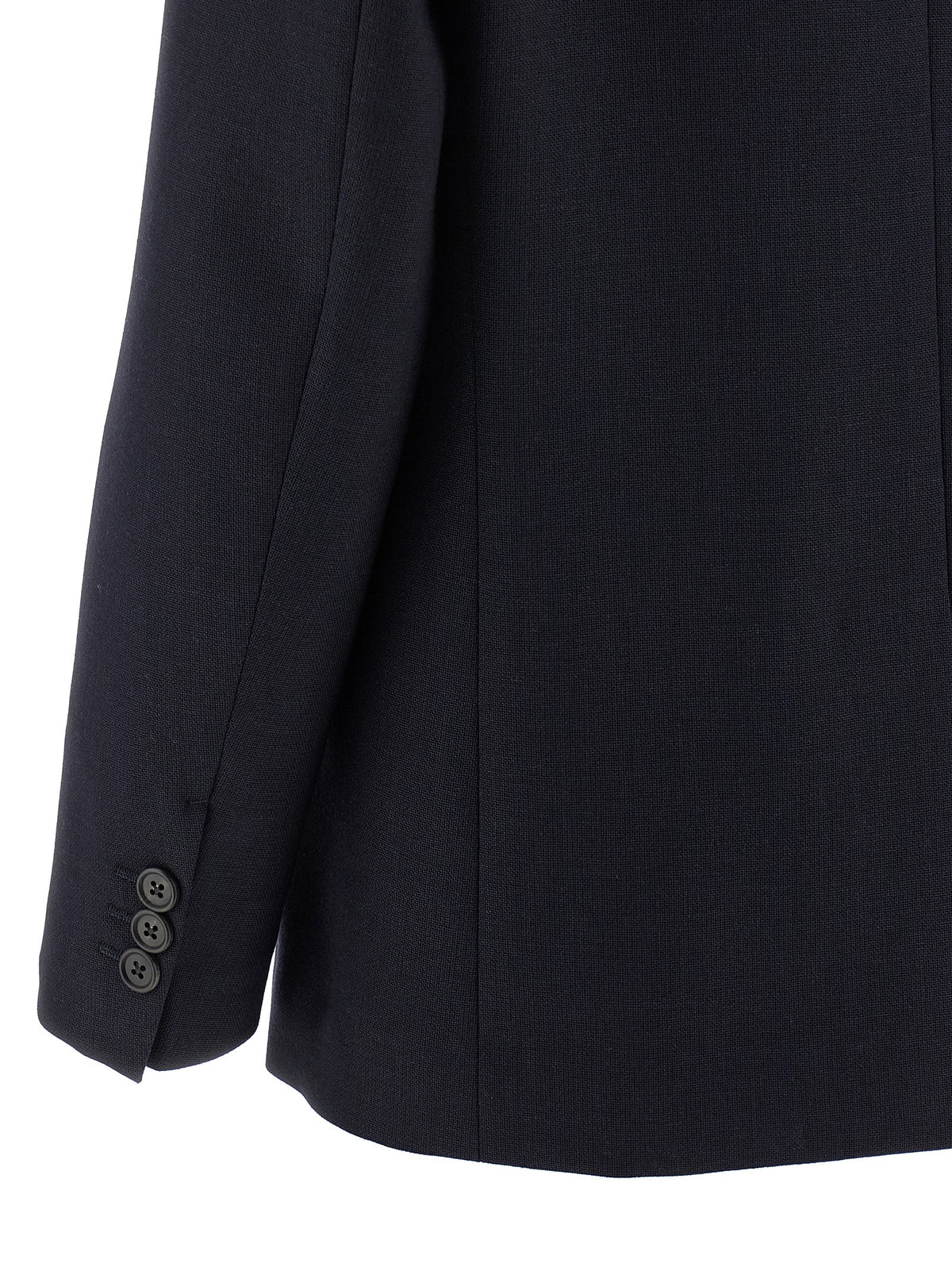 Prada Blue Virgin Wool Women's Blazer
