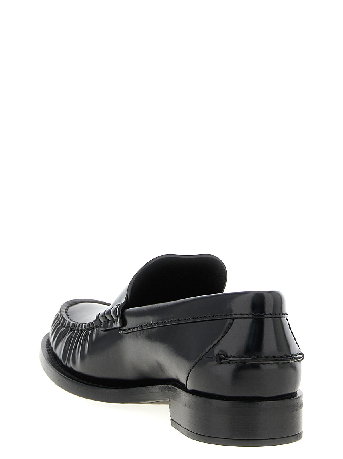 Prada Black Calfskin Slip-On Women's Loafers